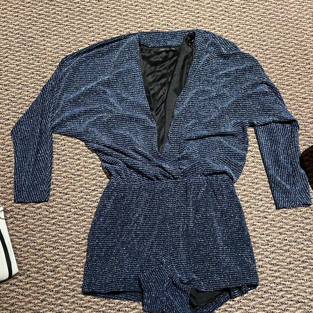 Endless rose blue sparky long sleeve romper